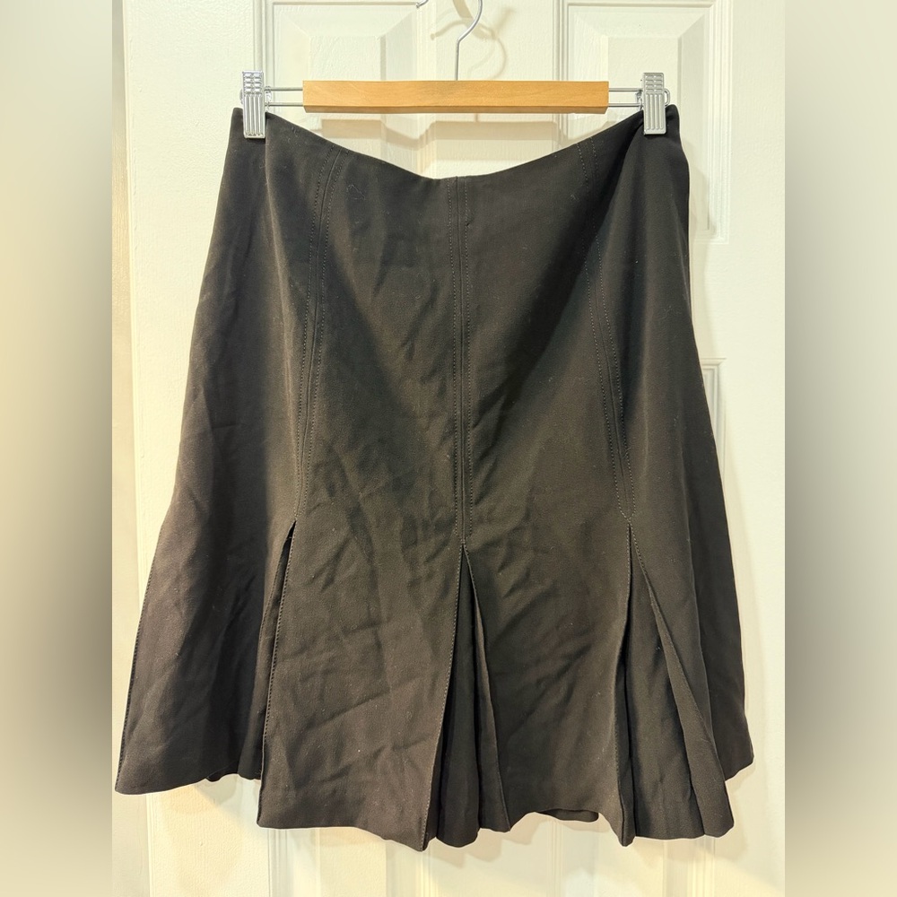 Larry Levine Black A-Line Skirt